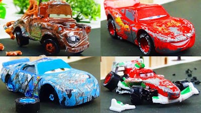 Disney Cars Toys Crash Omnibus Vol.1  Stop Motion Animation - Ladybird TV