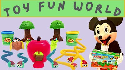 Unboxing  Racing worms ultimate fun dough race game kit for kids