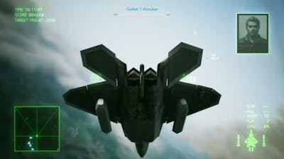 Ace Combat 7 Skies Unknown - mission 2 - Charge Assault ( F - 22 RAPTOR  game play )