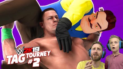 John Cena and Daniel Bryan vs Hello Neighbor and Baldi | Tag Tourney #2 | K-City GAMING