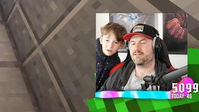 Sips gives his son a tour of the Dadcraft server!