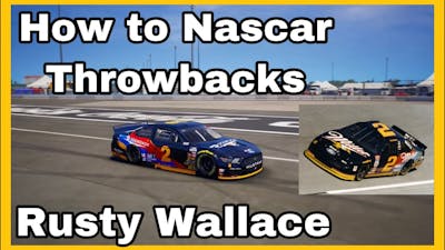 NASCAR ignition Paint Booth -NASCAR Throwbacks Rusty Wallace