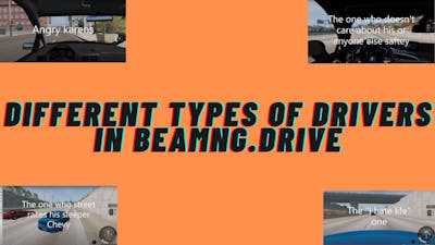 Different types of drivers in BeamNG.Drive