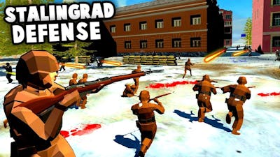 The Epic Battle of Stalingrad! Huge Waves of Russians vs German Fort! (Ravenfield Best Mods)