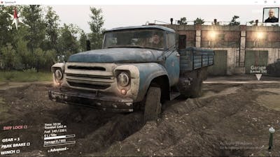 spintires aftermath dlc plaza gameplay with b130 truck
