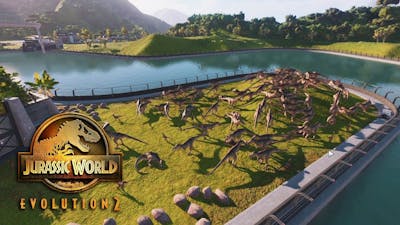 Forcing Dinosaurs Into The Lagoon Attempt | Jurassic World Evolution 2