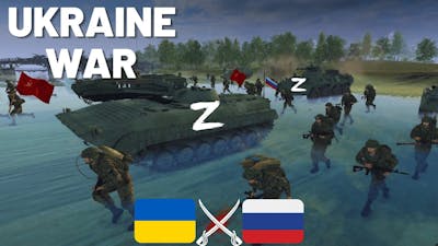 WAR IN UKRAINE -MASSIVE RUSSIAN FORCES TRY TO ATTACK UKRAINE (MowAs2 Battle Simulation)